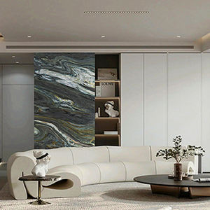 インテリア リビングルーム ロビー オフィス 防湿 大理石 UV ウォールパネルシート 接着剤で貼り付け 簡単な日常清掃 長寿命 - Product Image 3