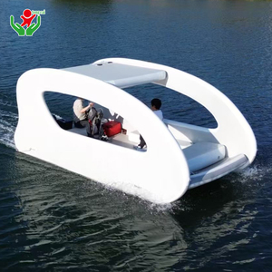 Barca Elettrica Gonfiabile Personalizzata da Fabbrica, Eco-compatibile, Alimentata a Batteria al Litio, Yacht Pieghevole per Relax in Acqua con Tettuccio Parasole - Product Image 3