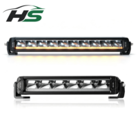 Barre lumineuse LED HSSH 10 pouces en forme d'alien, double couleur DRL, 90W, simple rangée, garantie 24 mois, nouvelle, 9-36V pour véhicules tout-terrain 4x4
