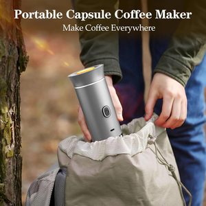 เครื่องชงกาแฟแคปซูลพกพาแบบขายส่งจากโรงงาน ใช้แบตเตอรี่ แรงดัน 20 บาร์ สำหรับเดินทาง แคมป์ปิ้ง รถยนต์ และเดินป่า - Product Image 5