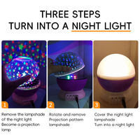 Projecteur LED rotatif à 360 degrés pour étoiles et ciel, avec changement de couleur, en ABS moderne, pour chambre d'enfant, idéal pour le dropshipping et les cadeaux