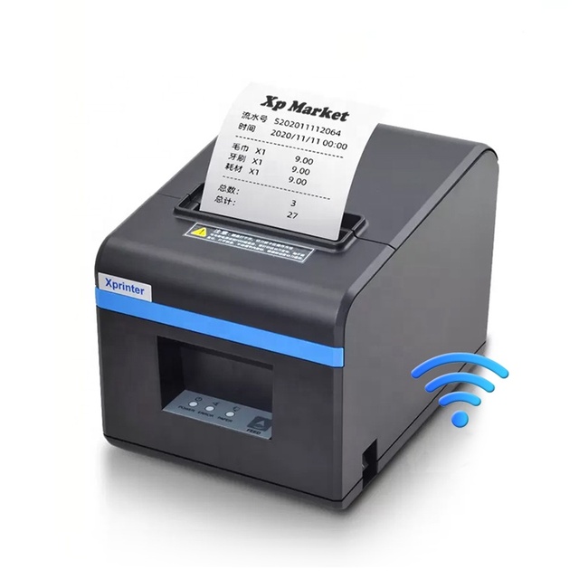 Wholesale 80mm Direct Thermal Receipt Printer USB+Wifi Bill Printing Xprinter XP-N160II in Stock High Resolution 576dots/s