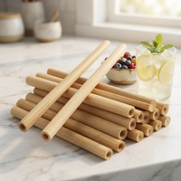 Pailles en bambou biodégradables écologiques jetables modernes, pailles organiques pour boisson, vente en gros, logo personnalisé, utilisation pour les fêtes