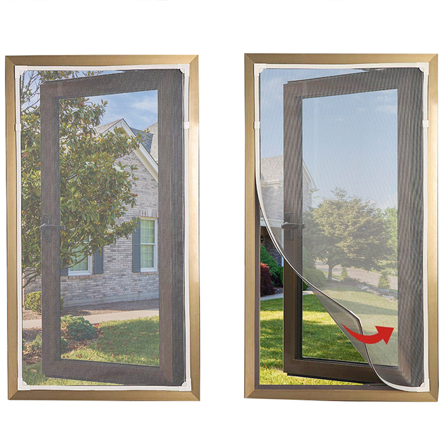 High Quality Adjustable Magnetic Net Curtains DIY Magnet Screen Window for Door & Window Mosquito Screen