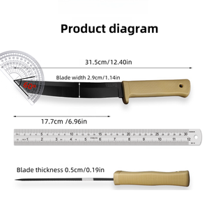 Couteau droit à lame fixe en acier inoxydable durable et portable avec manche G10, pointe de lance, pour camping en extérieur, personnalisable OEM - Product Image 6