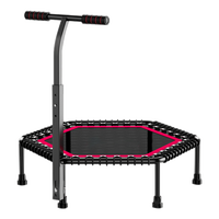 Equipo de Ejercicio Físico para Interiores del Hogar, Trampolín para Adultos con Asa, Material de PVC