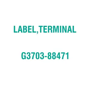 LABEL TERMINAL FOR KUBOTA MACHINES ENGINE PARTS OEM No.G370388471 G3703-88471