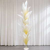 Sculpture géante en papier en forme de feuille blanche, décoration pour événements de mariage, affichage commercial, vitrine de centre commercial