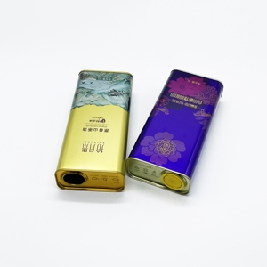 Latas de Metal Rectangulares Personalizadas de 1 Litro para Envasar Aceite de Cocina, Latas de Aceite de Oliva con Boquilla de Plástico para Uso Alimentario - Product Image 3