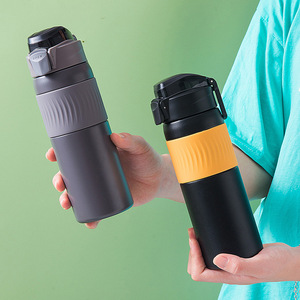 Bounce Cover 316 Acero inoxidable 600ml Mantener caliente Taza de viaje fría> 24h Aislamiento térmico Forma de bala ecológica para oficina - Product Image 3