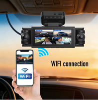 Caméra embarquée OEM 360° Fisheye 4 canaux 4K avant arrière gauche droite avec écran 3,39 pouces, WiFi, GPS et surveillance de stationnement 24h/24