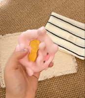 Jouet Squishy Flypig à Remontée Lente, Réaliste en Forme de Boulette Vapeur, Anti-Stress, Jouet Sensoriel Fidget, Vente en Gros, Boîte de Présentation