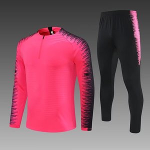 Wholesale Half Zip Custom Soccer Tracksuit Long Sleeve Jersey Jogging Sportswear Polyester Men Adult Football Team Training Suit - Product Image 5