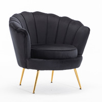 Fauteuil moderne à fleurs pour salle à manger, avec revêtement en PU, design élégant pour la maison, le bureau et l'hôtel