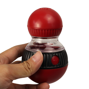 Distributeur de nourriture <span class=keywords><strong>pour</strong></span> animaux de compagnie en forme de capsule ronde <span class=keywords><strong>pour</strong></span> <span class=keywords><strong>chat</strong></span>, avec centre transparent et structure à ouverture par vis, sortie réglable, OEM - Product Image 1