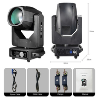 Haz de luz de 295W Cabeza móvil Lyre Beam 295W Luz Cabeza Movil Sharpy Beam 295 Cabeza móvil Luz de escenario para DJ Club Bar