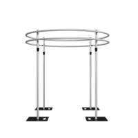 Offre Spéciale – Arche de toile de fond circulaire réglable en aluminium de 3 m (10 pieds) pour événements de mariage