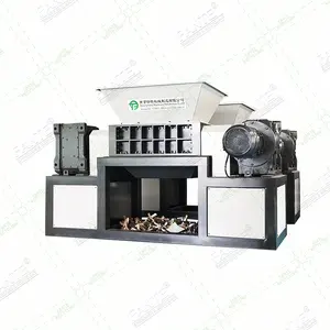 High Quality Double Shaft Shredder Recycling Machine Big Wooden Pallet Shredder Machine