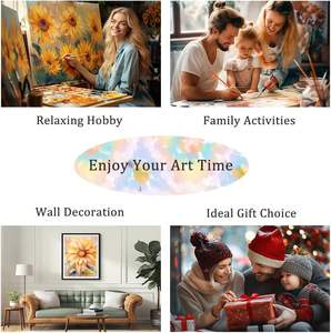 Set de Pintura <span class=keywords><strong>por</strong></span> Números para Principiantes, Estilo Moderno, Paisaje sin Marco, Pinturas de <span class=keywords><strong>Acuarela</strong></span> Ecológicas Hechas a Mano, Pintura <span class=keywords><strong>por</strong></span> Números para Adultos - Product Image 6