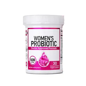OEM Women Probiotic Capsules 50 Billion CFU Cranberry Organic Prebiotics Probiotics Capsules For Women Urinary Health