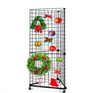 Yihe hình tam giác <span class=keywords><strong>gridwall</strong></span> Bảng hiển thị đứng 6-kệ hiện đại màu đen dây Khung cán cơ sở bánh 24 "x 68" nhà bán lẻ thương mại - Product Image 1