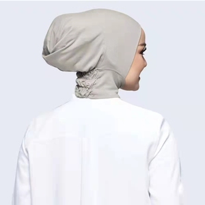 2022 vente en gros nouveau Design tissu modal Hijab casquette femmes musulmanes grand espace bambou Hijab casquette - Product Image 4