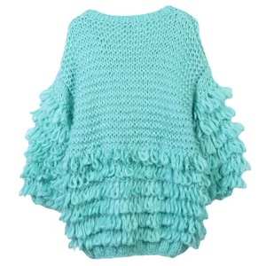 Venta al por mayor de nuevo diseño de suéter de Cachemira con cuello en V de manga larga de color sólido de Cachemira diseño diario de moda suéter de las mujeres - Product Image 5