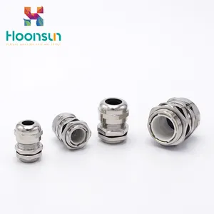 Hoonsun M48x1.5 through type cable glands price for waterproof electrical box