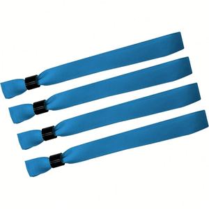 Custom Silk Screen Printed Polyester Wristbands Disposable Fabric Event Wrist Straps for Party Test Drive Admission - Product Image 2
