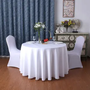 OWENIE renkli parti masa örtüleri yuvarlak premium beyaz masa örtüsü 120 için masa için 10 kişi