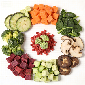 पालतू जानवरों के लिए फ्रीज-सूखे सब्जियां और फल एक पोषण संतुलित, प्राकृतिक और स्वस्थ विकल्प प्रदान करते हैं। - Product Image 3