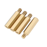 M2 M2.5 M3 Laiton Bronze Cuivre Alliage Acier Entretoises Mâle Femelle Écrou à Tête Hexagonale avec Finition Zinc & Anodisé