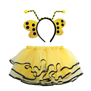 <span class=keywords><strong>Mariquita</strong></span> abeja Animal falda niños insecto tul tutú falda Linda abeja Hada Cosplay disfraz fiesta disfraz - Product Image 3