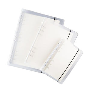 Classeur à anneaux simple translucide givré A4B5A5A6A7 Classeur en plastique personnalisé 6 trous Classeurs professionnels - Product Image 1