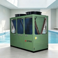 Pompe à chaleur air-eau pour piscine de 50YR/210kW à capacité maximale, COP6.0, anti-choc, en titane, pour complexe hôtelier, parc aquatique, chauffe-eau pour piscine