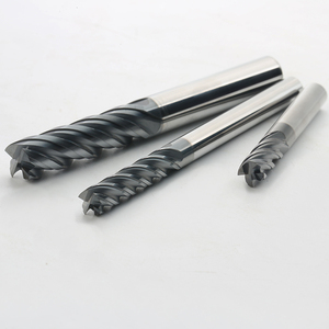 Fraises à bout en carbure à revêtement gris de haute dureté 60 degrés pour l'usinage CNC de l'acier inoxydable D3-4*50L/6*75L/6*100L/12*100L - Product Image 3