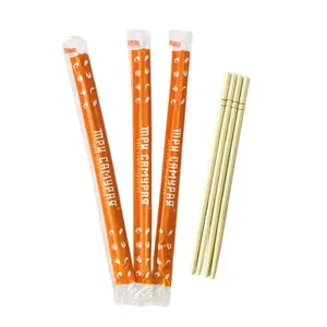 Kaliteli promosyon çocuklar için kolay kullanım çevre dostu çubuklarını, gıda sınıfı OPP paketlenmiş tek kullanımlık bambu yuvarlak çubuk