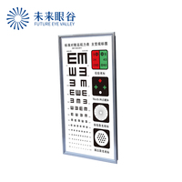 Optical Instrument LED Illuminated Vision Chart Visual Acuity Chart for Eye Exam Optical Store