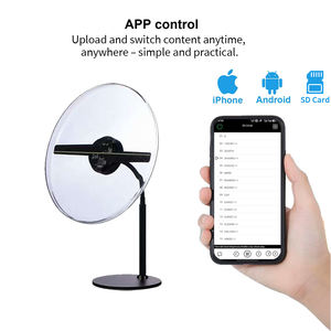 30cm Hologram Fan reklam projektör okul süpermarket mağaza için holografik projektörler projeksiyon reklam ışık - Product Image 3