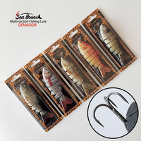 Leurre de pêche multi-articulé 3 boîtes, leurre artificiel le plus vendu, leurres de pêche durs multi-sections