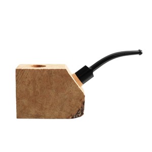 Briar Root Burl Pipe Bent Type Solid Wood Smoking Pipe Blank DIY Craft Kit Italian Material - Product Image 4