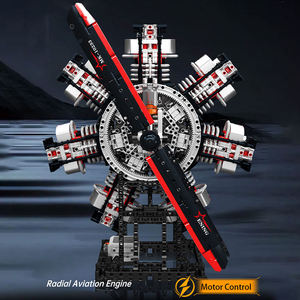 Nouvelle tendance Radial Aviation <span class=keywords><strong>moteur</strong></span> blocs de construction Science et éducation modèle Power Drive enfant STEM jouet adulte cadeau créatif - Product Image 2