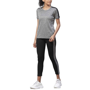 T-shirts pour femmes de taille standard, couleur unique, coupe ajustée, best-sellers, vente chaude, service OEM, manches courtes, t-shirts de sport - Product Image 4