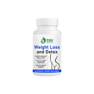 Capsules de perte de poids et de détoxification directes d'usine avec extrait de thé vert, améliorent les niveaux de vitalité, aident à réduire l'appétit. - Product Image 1