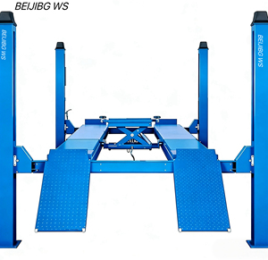 Pont élévateur hydraulique 4 colonnes BEIJING WS 4000kg/5000kg, robuste, pour alignement de roues et entretien de véhicules, certifié CE - Product Image 1