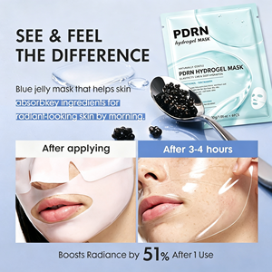 PDRN Hydrogel Mask <b>with</b> Panthenol Multi Collagen Elasticity Care Deep Hydration Facial Mask - Product Image 2