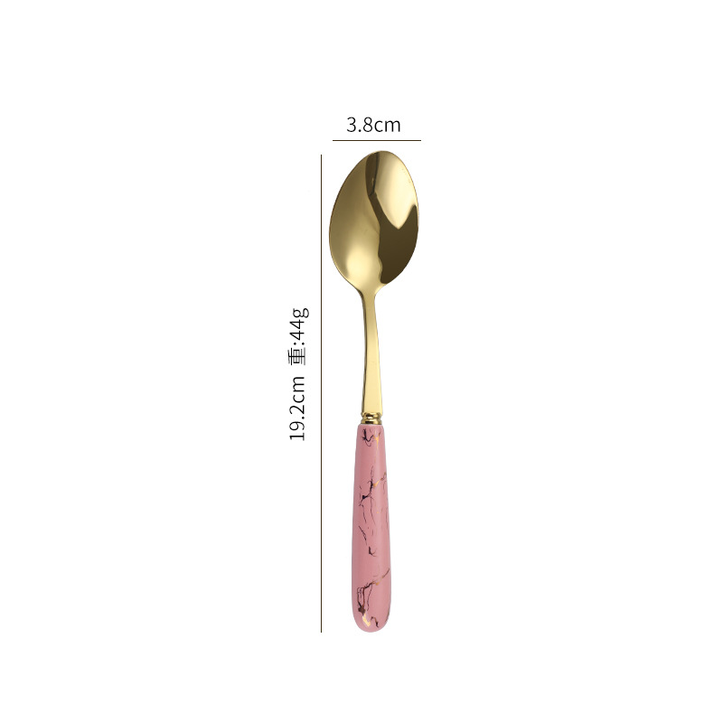Cuillère de table-or rose