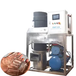 OMT 1000kg/24 ore tubo macchina per ghiaccio monofase macchina per tubi di ghiaccio che fa macchina vendita calda nelle filippine