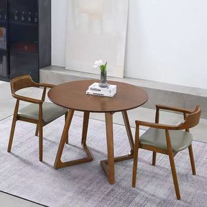 Tavoli da Pranzo Rotondi in <span class=keywords><strong>Legno</strong></span> Massello Moderni e Antichi per Casa, Ristorante, <span class=keywords><strong>Soggiorno</strong></span>, Appartamento, Hotel, Villa - Eleganti <span class=keywords><strong>Mobili</strong></span> in <span class=keywords><strong>Legno</strong></span> - Product Image 5