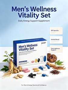 Kit de Vitalité et Bien-être Naturel pour Hommes 5-en-1 : Supplément Maca, Huile d'Huître, Peptide, Ginseng, Ashwagandha, Cistanche, DHA, Huile de Noix (OEM) - Product Image 3